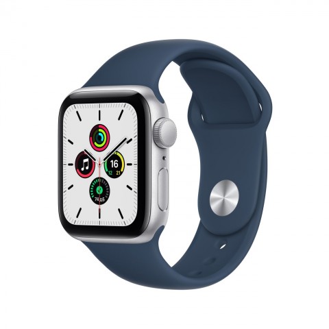 Apple Watch SE 40mm (GPS) Siver Aluminum Case with Abyss Blue Sport Band (MKNY3RU/A)
Apple Watch SE 40mm (GPS) Siver Aluminum Case with Abyss Blue Sport Band (MKNY3RU/A)