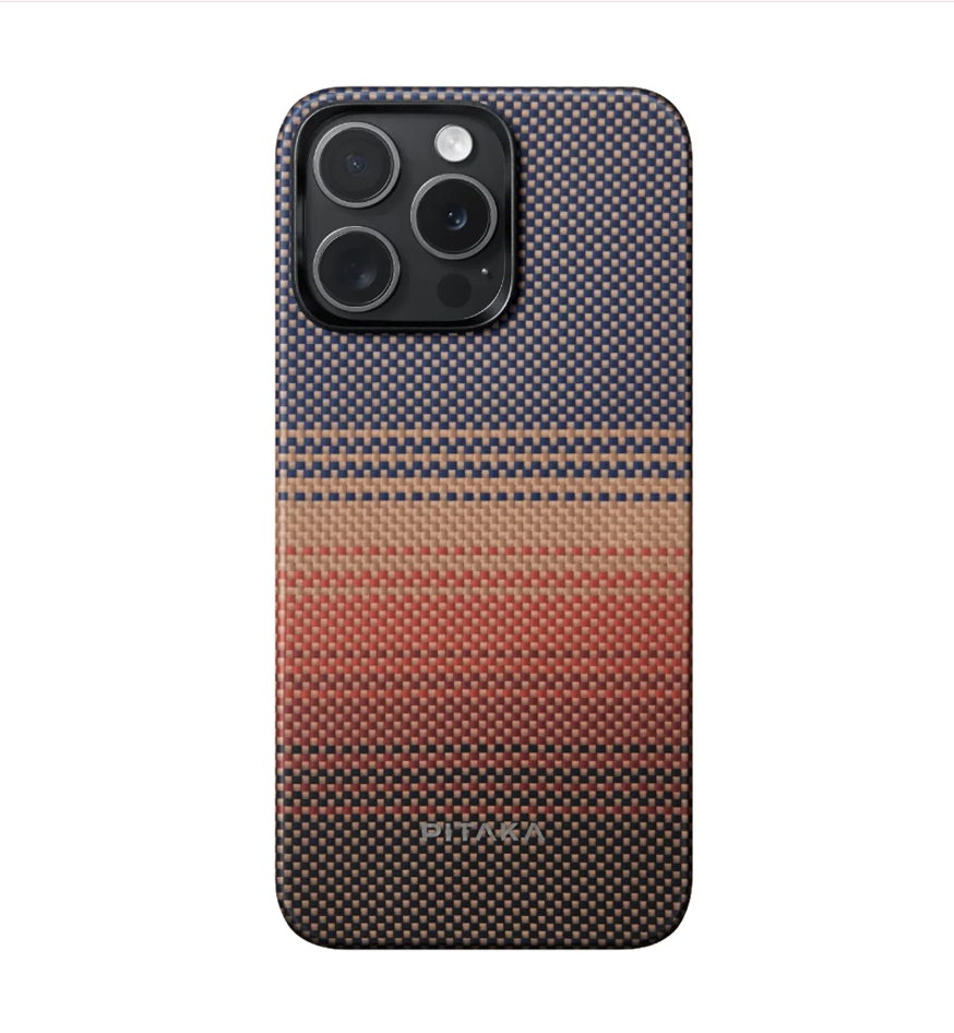 Чехол PITAKA Fusion Weaving MagEZ Case 5 для iPhone 15 Pro карбоновый кевлар (арамид) Sunset
Чехол PITAKA Fusion Weaving MagEZ Case 5 для iPhone 15 Pro карбоновый кевлар (арамид) Sunset