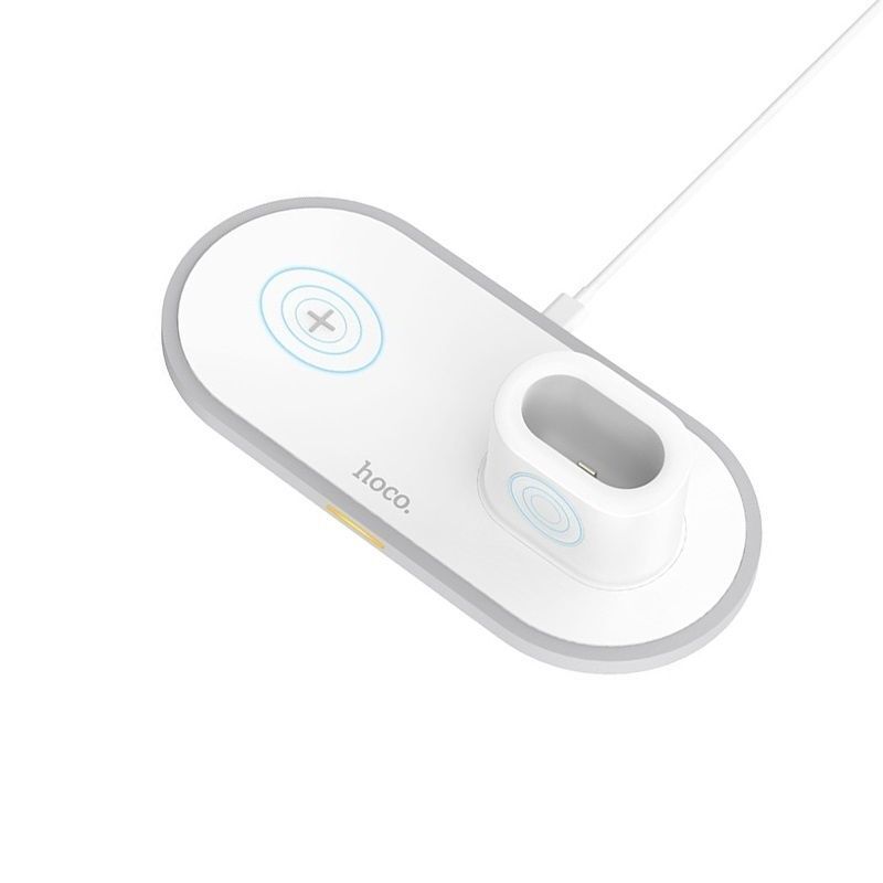 Беспроводное зарядное устройство Hoco Earldom ET-WC9 3 в1 Wireless Charger для смартфонов/Apple Watch/Airpods пластик (белый)
Беспроводное зарядное устройство Hoco Earldom ET-WC9 3 в1 Wireless Charger для смартфонов/Apple Watch/Airpods пластик (белый)
