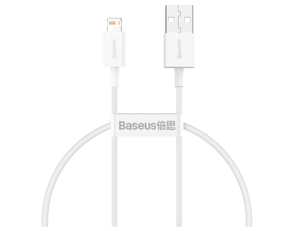 Кабель Baseus Superior Series 2.4A (USB) на (Lightning) (CALYS-C02) 200см силикон (белый)
Кабель Baseus Superior Series 2.4A (USB) на (Lightning) (CALYS-C02) 200см силикон (белый)