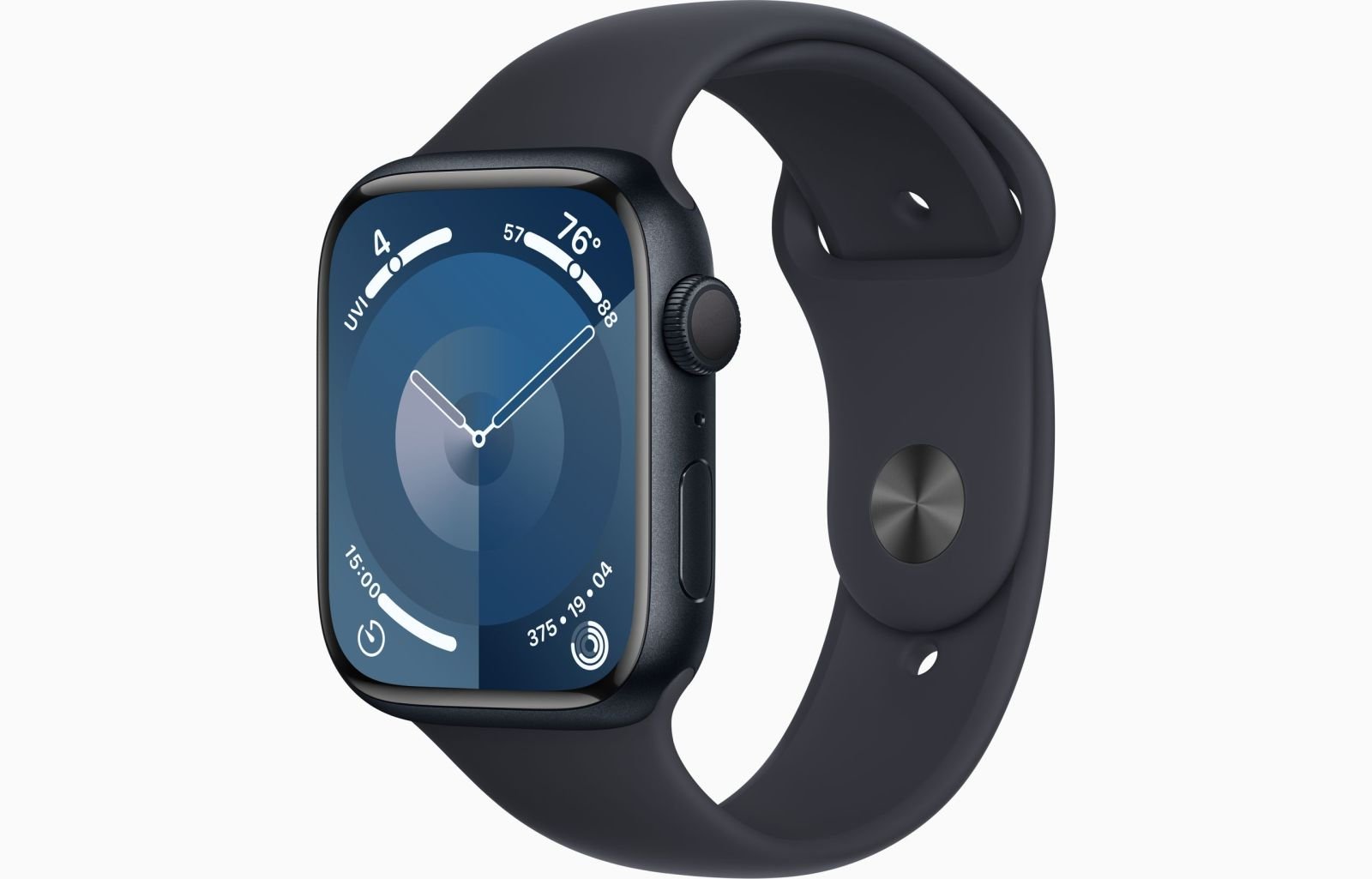 Смарт-часы Apple Watch Series 9 45mm (GPS) Midnight Aluminum Case with Midnight Sport Band (XL) (MR9Q3)
Смарт-часы Apple Watch Series 9 45mm (GPS) Midnight Aluminum Case with Midnight Sport Band (XL) (MR9Q3)