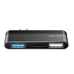 Адаптер USAMS US-SJ463 USB Type-C Mini HUB на USB 3.0 + USB 2.0 + Micro SD (Grey)
Адаптер USAMS US-SJ463 USB Type-C Mini HUB на USB 3.0 + USB 2.0 + Micro SD (Grey)