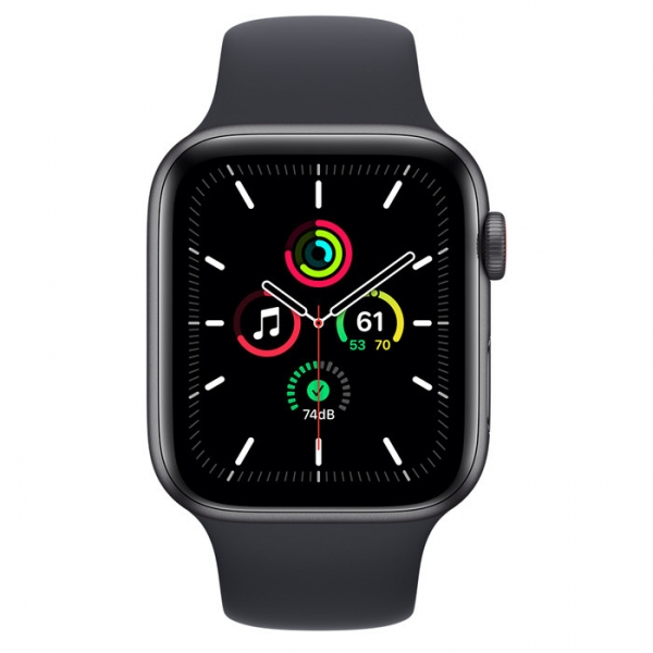 Apple Watch SE 44mm (GPS+Cellular) Space Gray Aluminum Case with Midnight Sport Band (MKRR3)
Apple Watch SE 44mm (GPS+Cellular) Space Gray Aluminum Case with Midnight Sport Band (MKRR3)