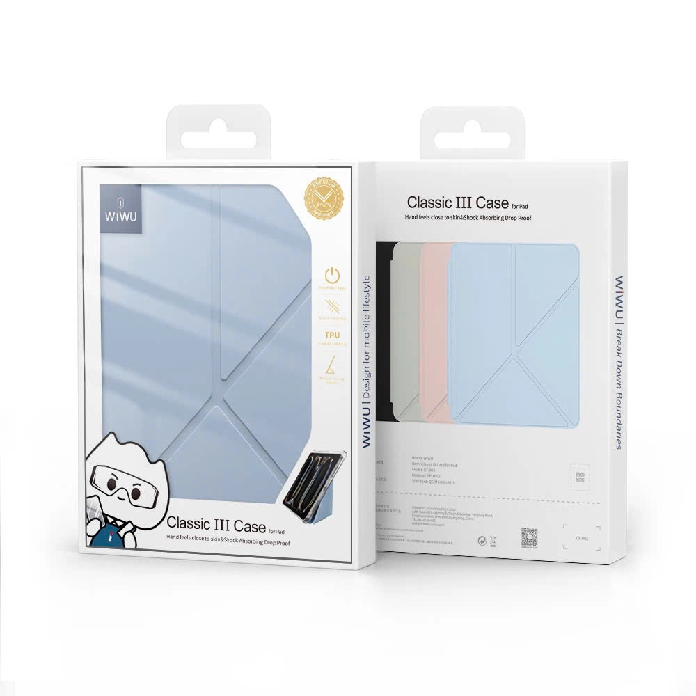 Чехол-книжка WIWU Classic III Case для Apple iPad 10.9/11"/Air 11 (2024) (полиуретан с подставкой) (GF-003) (голубой)
Чехол-книжка WIWU Classic III Case для Apple iPad 10.9/11"/Air 11 (2024) (полиуретан с подставкой) (GF-003) (голубой)