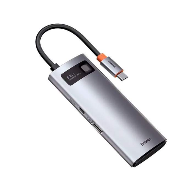 Адаптер Baseus 5 в 1 Type-C HUB на USB 3.0x3/4K HD/Type-C PD (CAHUB-CX0G) (Space Gray)
Адаптер Baseus 5 в 1 Type-C HUB на USB 3.0x3/4K HD/Type-C PD (CAHUB-CX0G) (Space Gray)