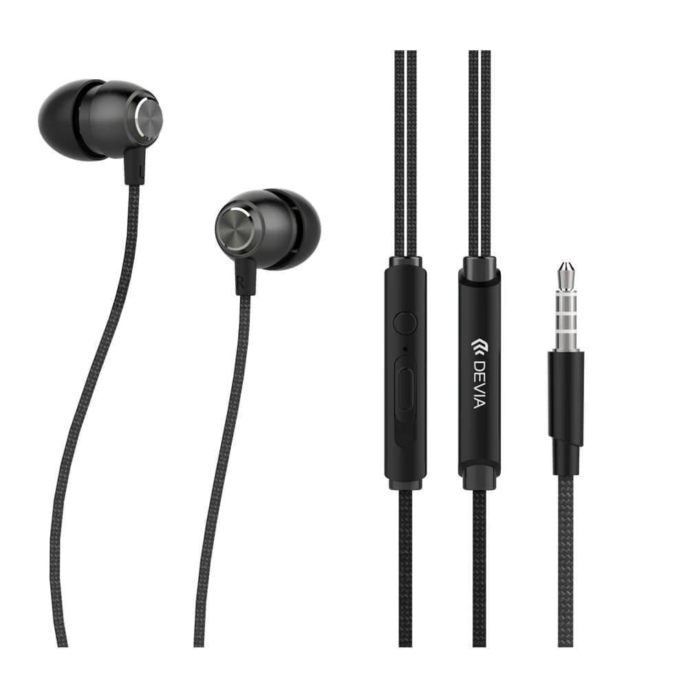 Проводная стерео-гарнитура Devia Metal In-Ear Earphone (с пультом и микрофоном) (Black)
Проводная стерео-гарнитура Devia Metal In-Ear Earphone (с пультом и микрофоном) (Black)
