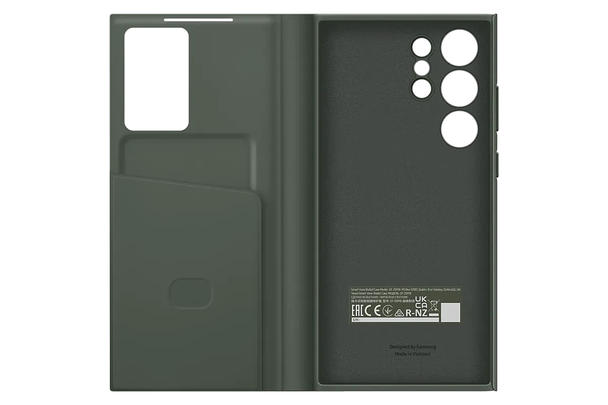 Чехол-книжка Samsung Smart View Wallet Case для Galaxy S23 Ultra поликарбонат (зеленый) (EF-ZS918CGEGWW)
Чехол-книжка Samsung Smart View Wallet Case для Galaxy S23 Ultra поликарбонат (зеленый) (EF-ZS918CGEGWW)