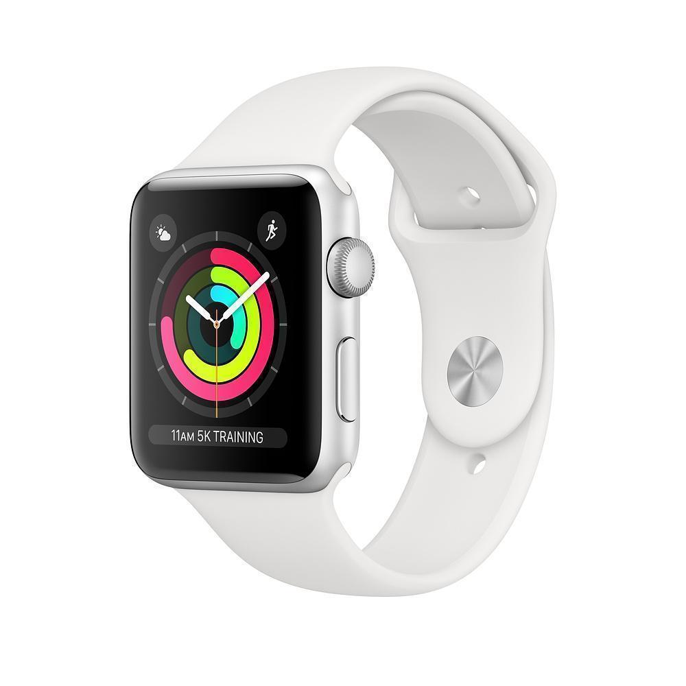 

Apple Watch Series 3 38mm (GPS) Silver Aluminum Case with White Sport Band (MTEY2RU/A)