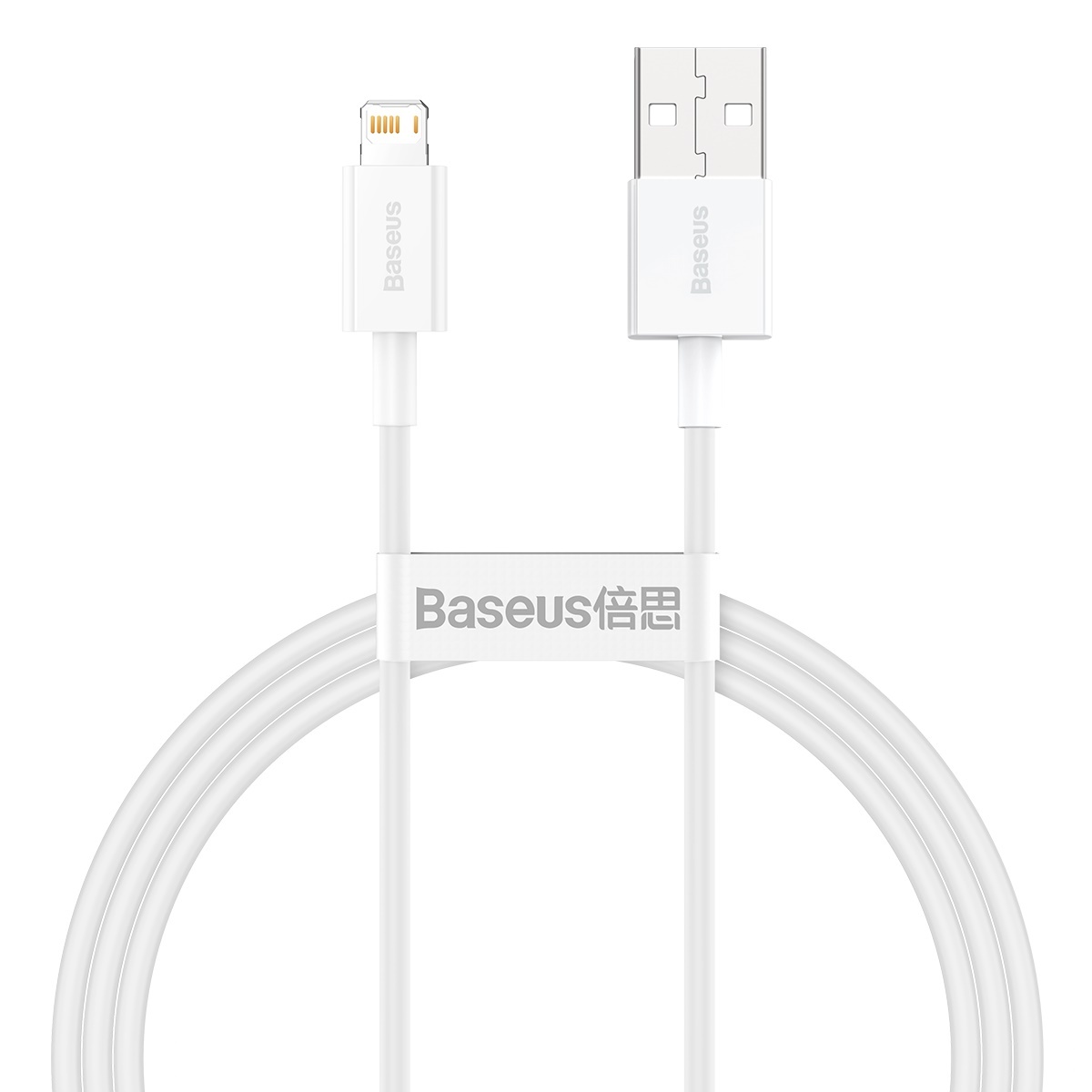 

Кабель Baseus Superior Series 2.4A (USB) на (Lightning) (CALYS-A02) 100см силикон (белый)