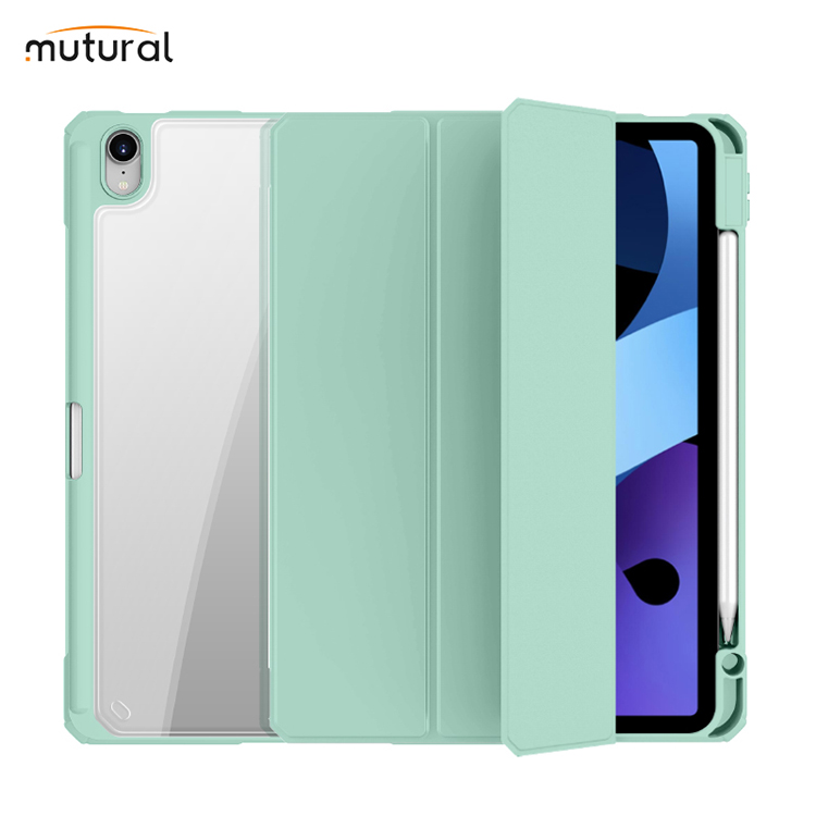 Чехол-книжка Mutural Folio Case для Apple iPad 7 (10.2) 2019 / iPad 8 (10.2) 2020 / iPad 9 (10.2) 2021 (полиуретан с подставкой) (салатовый) Вид№2