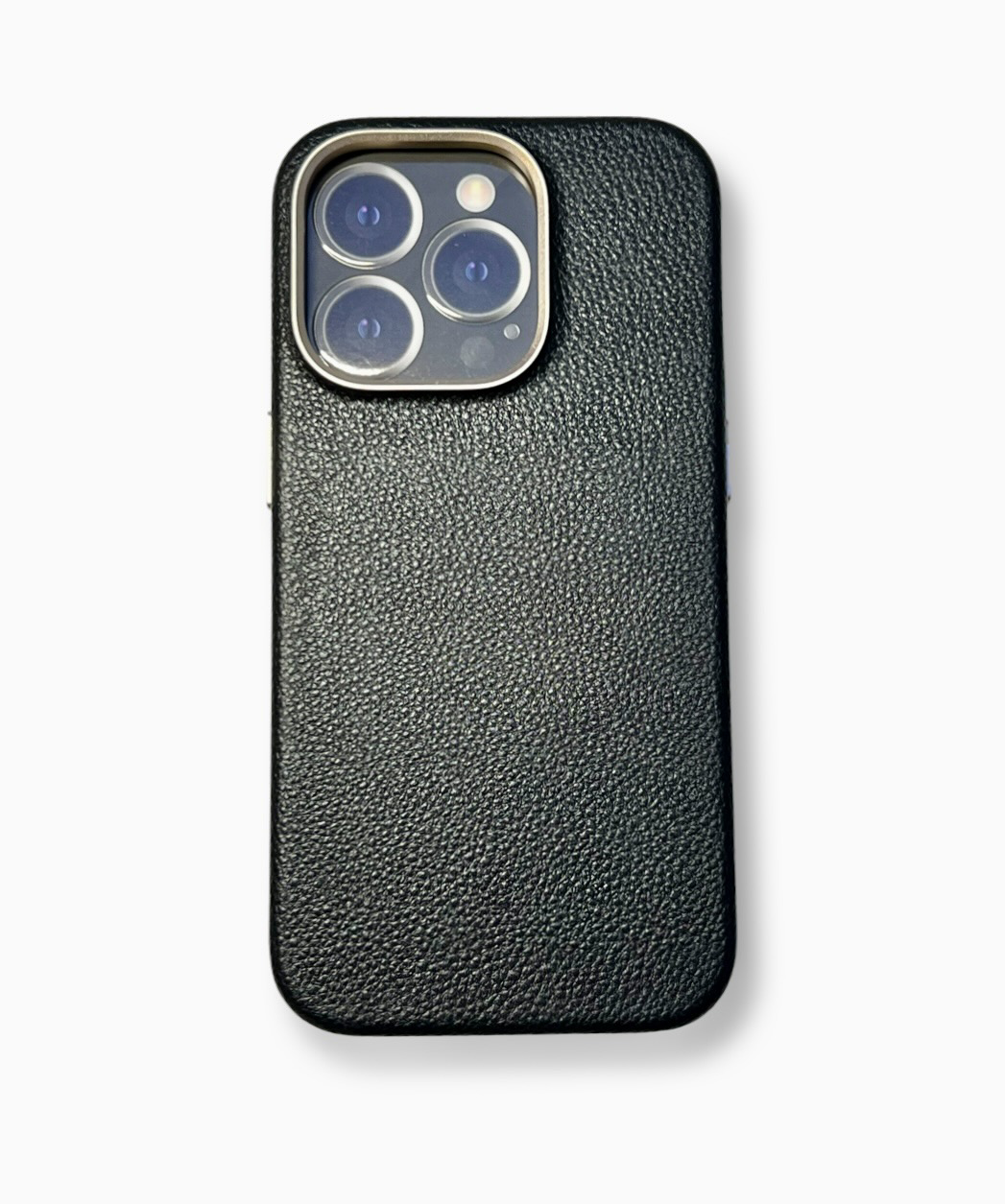 Чехол-накладка Comma Legend Series Magnetic Case для iPhone 14 Pro натуральная кожа (черный/розовое золото) Вид№2