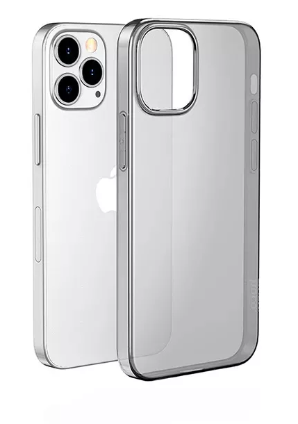 Чехол-накладка Hoco Light Series TPU для iPhone 14 Plus силиконовый (прозрачно-черный)