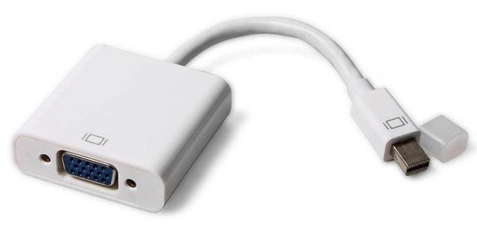 

Адаптер Palmexx Mini Display Port (Thunderbolt) на VGA 15 см (белый)