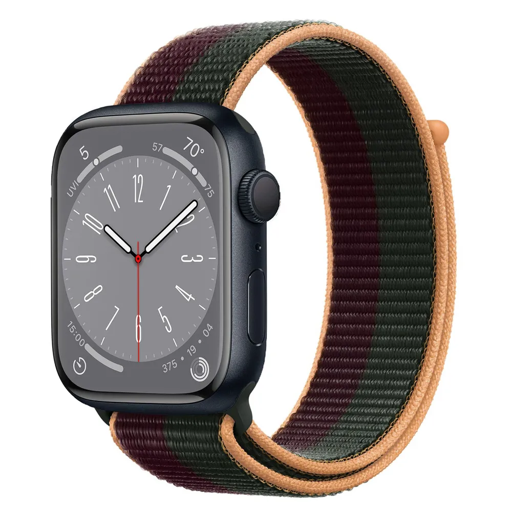 

Ремешок Apple для Watch 45mm Dark Cherry/Forest Green Sport Loop