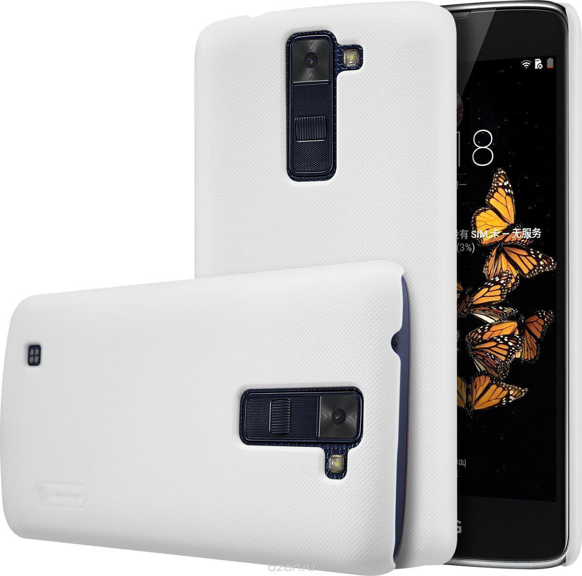 

Чехол-накладка Nillkin Frosted Shield для LG K8 (K350E) пластиковый (белый)