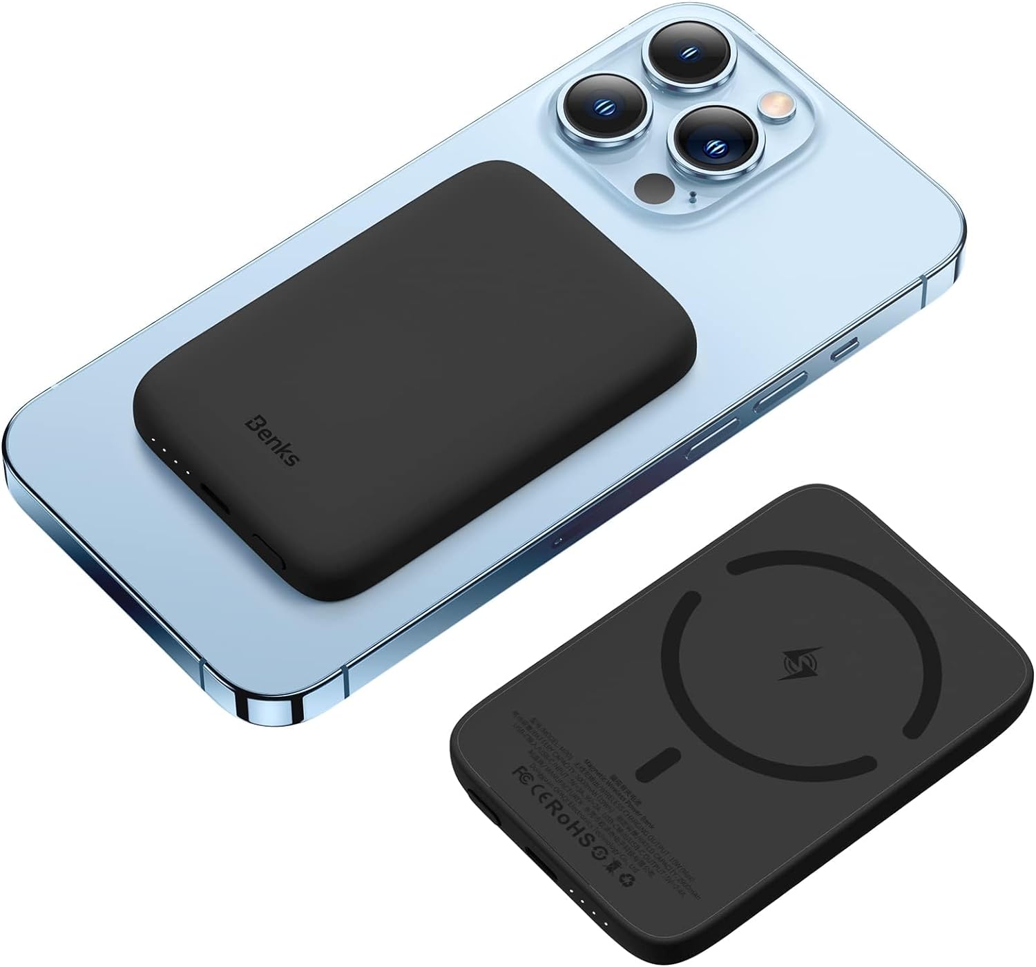

Внешний аккумулятор Benks MP01 MagSafe 5000mAh Type-C (черный)