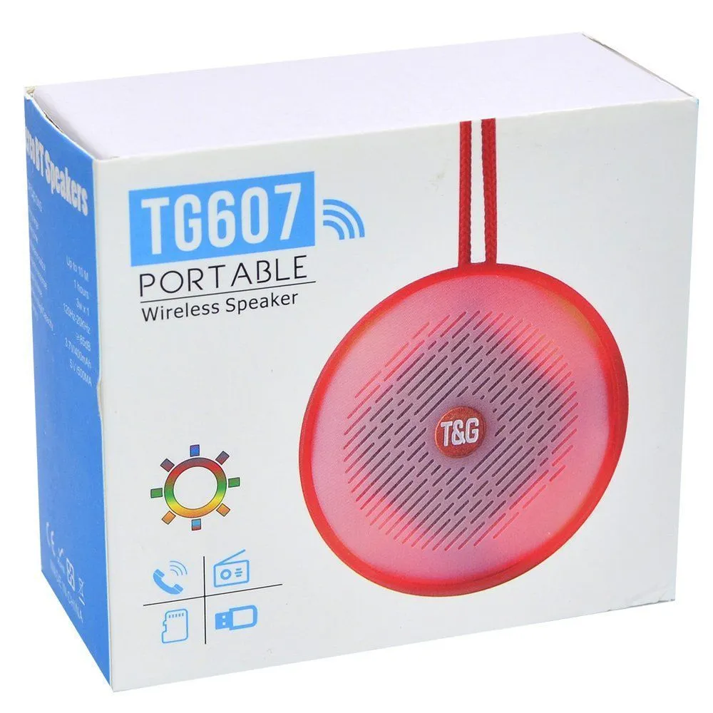 Bluetooth колонка портативная TG 607 (красный)