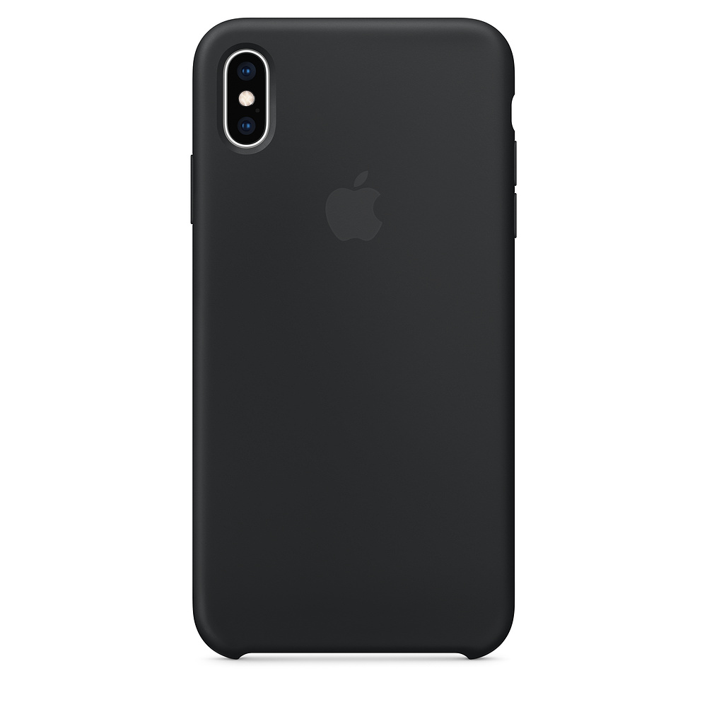 Чехол-накладка Apple Silicone Case Series для iPhone XS Max силикон (Black) (MRWE2FE/A) уценка