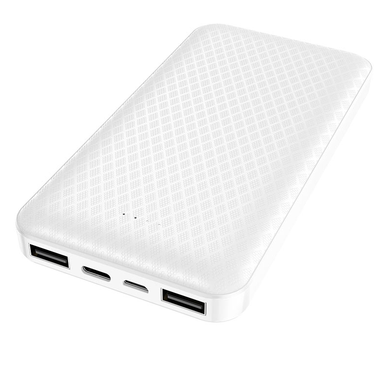 

Внешний аккумулятор Borofone BJ13 10000mAh 2.0A USBx2/Type-C/Micro USB (белый)