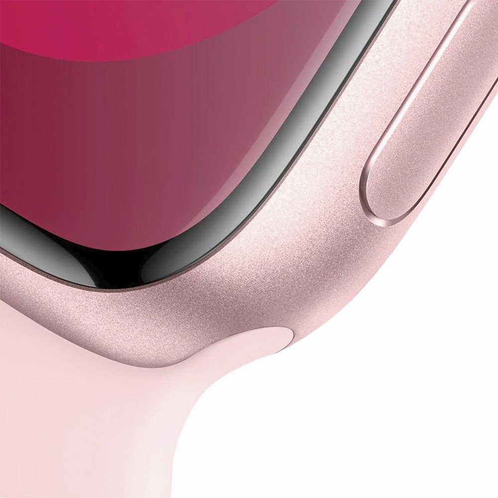 Apple Watch Series 9 41mm (GPS) Pink Aluminum Case with Pink Sport Band (S/M) (MR933) Вид№3