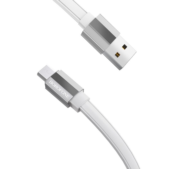 

Кабель Borofone (BU8) USB/Type-C Glory Charging 2.4A 1.2m (белый)