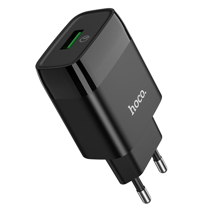 

Сетевое зарядное устройство Hoco (C72Q) Quick Charger 3.0 USB 18W (черный)