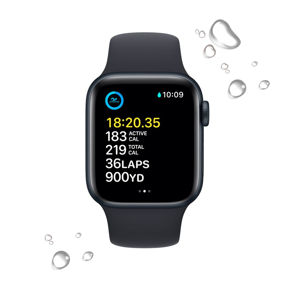 Apple Watch SE Gen 2 40mm (GPS) Midnight Aluminum Case with Midnight Sport Band (S/M) (MNT73/MR9X3) Вид№3