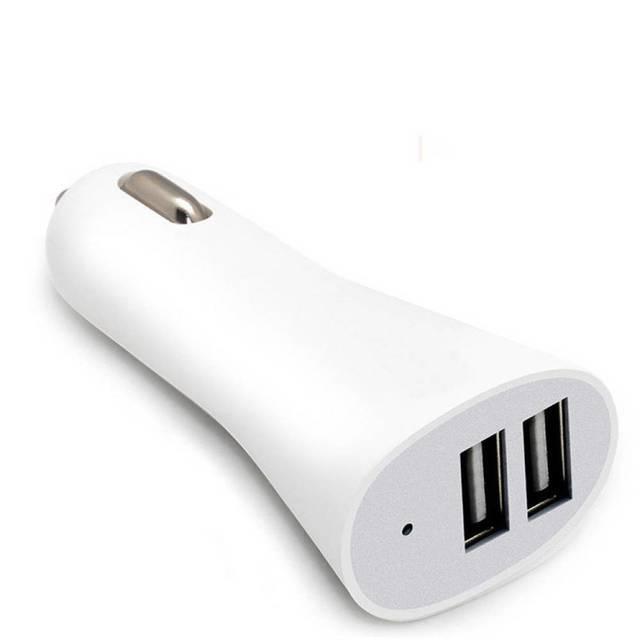 

Автомобильное зарядное устройство Devia Smart 2XUSB Car Charger Suit для Apple iOS 2.4A (White)