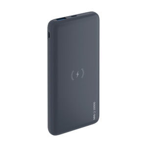 Универсальный внешний аккумулятор Deppa NRG Qi 10000mAh 2.1A, 18W (33552) (графит) Вид№2