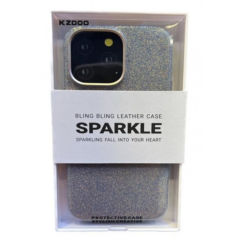 Чехол-накладка Kzdoo Sparkle для iPhone 14 Pro Max пластиковый (фиолетовый)