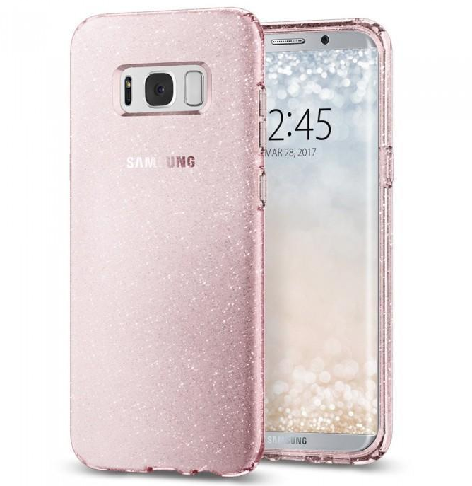 

Чехол-накладка Spigen Liquid Crystal Glitter для Samsung Galaxy S8+ (rose кварц) SGP 571CS21667