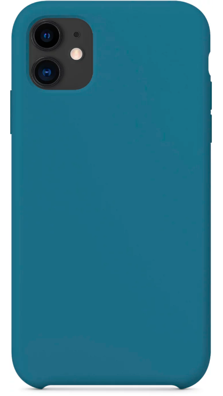 

Чехол-накладка Silicone Case Series для Apple iPhone 11 (темно-синий)
