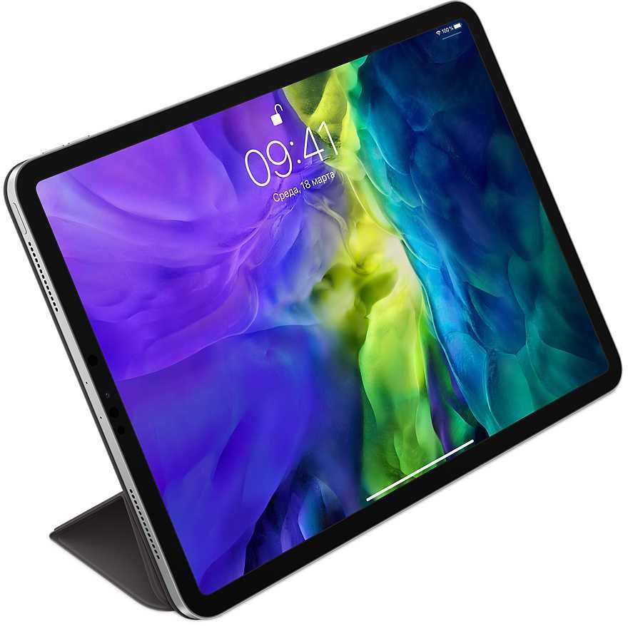 Чехол Apple Smart Folio для iPad Pro 11 (2018) / Pro 2 (11) 2020 / Pro 3 (11) 2021 (MXT42ZM/A) (полиуретан с подставкой) (Black) Вид№4