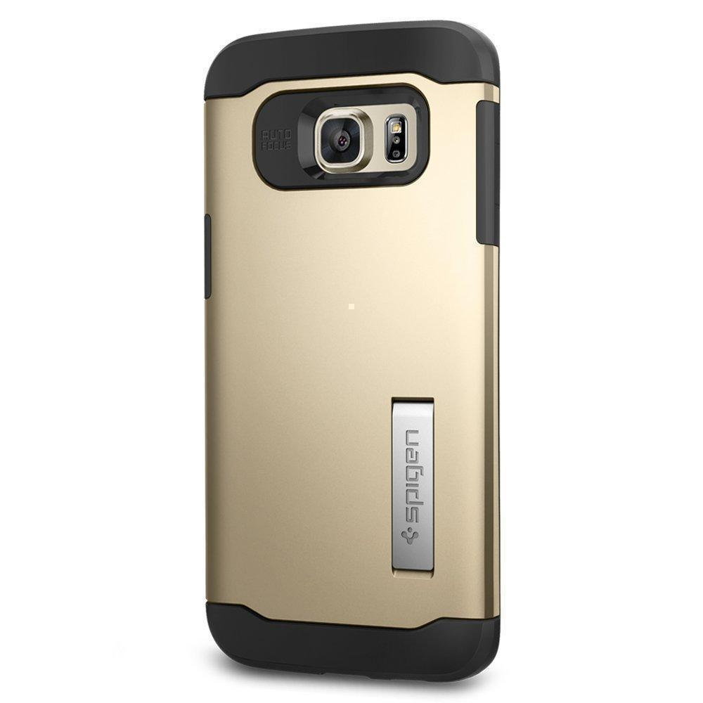 

Чехол-накладка Spigen Slim Armor SGP11702 для Galaxy S6 Edge Plus резина, пластик (Champagne Gold)