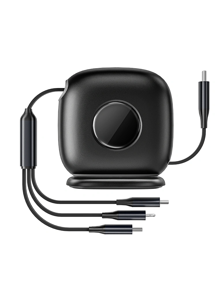 

Кабель WIWU 3 в1 Fast Charging Cable Desktop Organizer Type-C на Type-C/Lightning/micro USB 1.5m (черный)