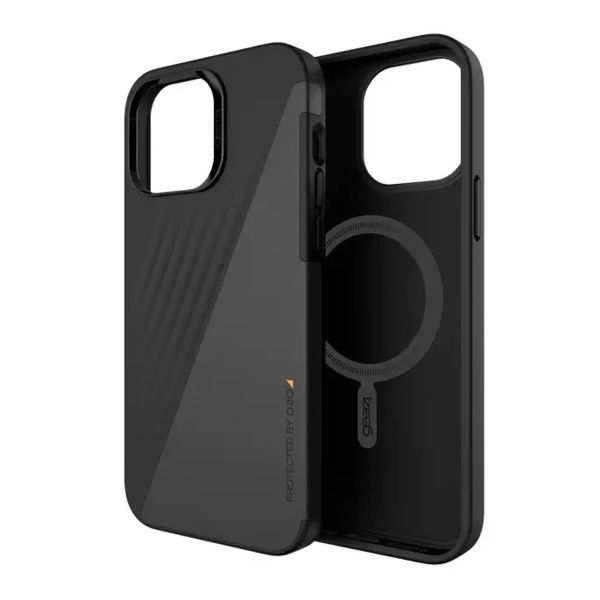 

Чехол-накладка Zagg Brooklyn Magsafe Snap для iPhone 13 пластиковый (черный)