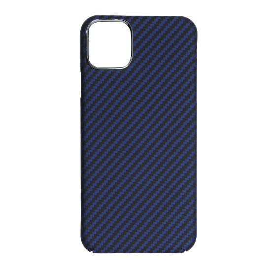 Чехол-накладка K-Doo Kevlar Case для iPhone 13 Pro Max карбоновый (черно-синий в полоску)