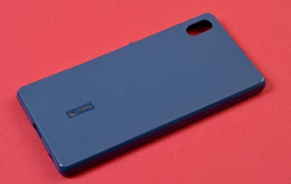 

Чехол-накладка Cherry для Sony Xperia E4g силиконовый матовый (синий)