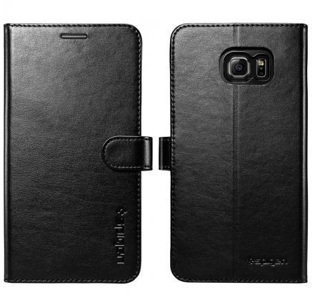 

Чехол-книжка Spigen Wallet S SGP11692 для Samsung Galaxy Note 5 пластик, искусственная кожа (Black)