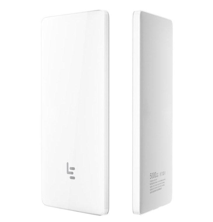 

Универсальный внешний аккумулятор LeEco (LeTV) 5000 mAh,(QC/3.0) 5V/3A, Type-C и Type-C (белый)