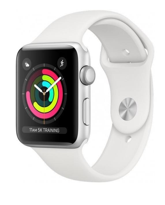 

Apple Watch Series 3 42mm (GPS) Silver Aluminum Case with White Sport Band (MTF22)