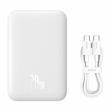

Внешний аккумулятор Baseus Magnetic Mini Wireless Fast Charge 10000mAh 20W (белый) (PPCXM10)