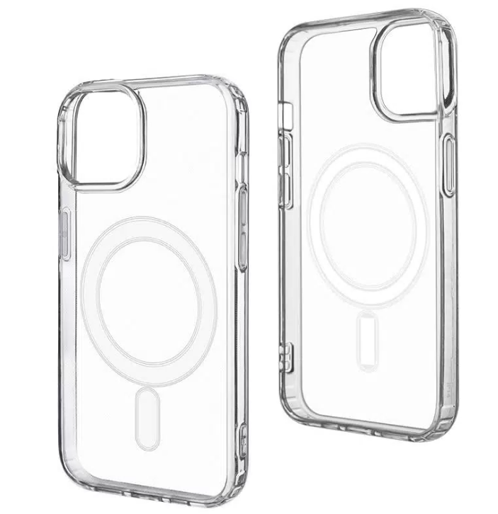 Чехол-накладка Clear Case Magsafe для iPhone 15 Pro пластиковый (прозрачный)