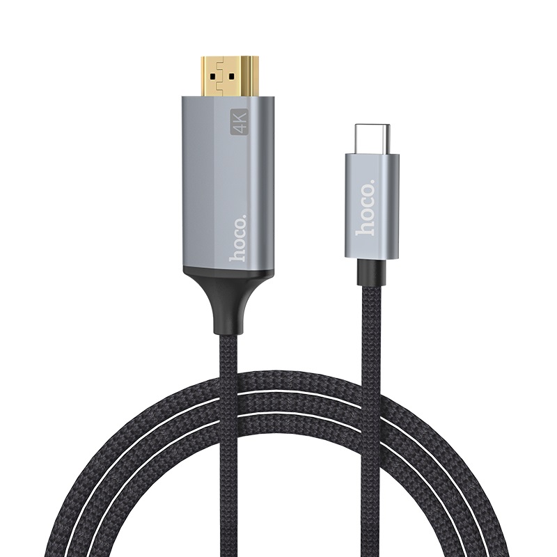 

Адаптер Hoco HDMI UA13 для Type-C (1.8M) Full HD 4K/2K (серый)