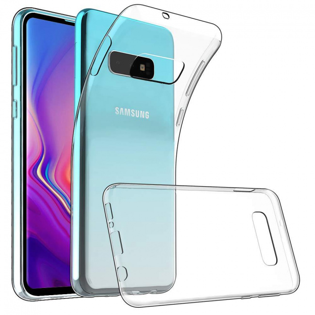 

Чехол-накладка для Samsung Galaxy S10 e силиконовый (прозрачный)