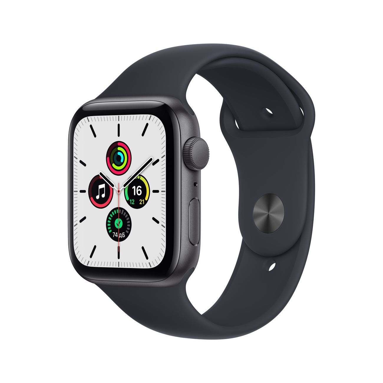 

Apple Watch SE 44mm (GPS) Space Gray Aluminum Case with Midnight Sport Band (MKQ63)