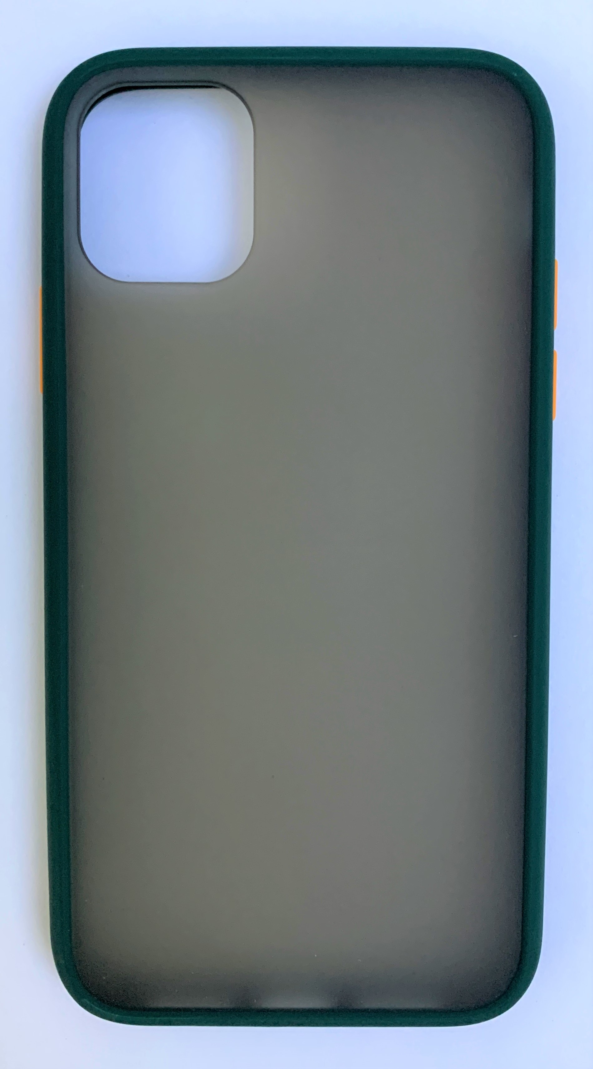 

Чехол-накладка для Apple iPhone 11 Pro с бампером пластик/силикон (прозрачно-черный/зеленый)