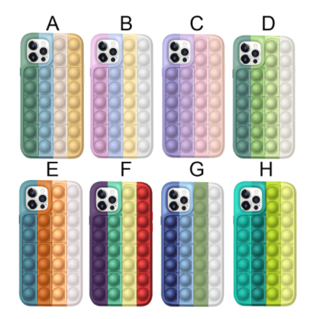 

Чехол-накладка Silicone Case POP IT для iPhone 12/12 Pro (разноцветный)