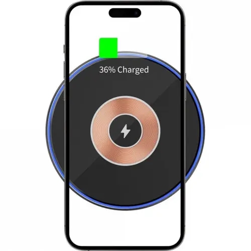 Беспроводное зарядное устройство WIWU Quantus Wireless Charger 15W (Wi-013) (черный) Вид№2