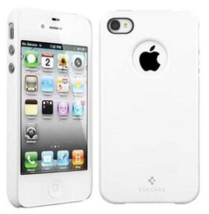 

Чехол-накладка Spigen Ultra Thin Air SGP08384 для Apple iPhone 4/4S пластиковый (белый)
